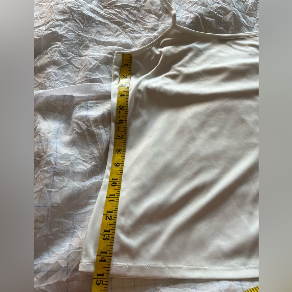 Adrianna Papell Egg Shell/Off White Spaghetti Strap Camisole Tank - Picture 6 of 9